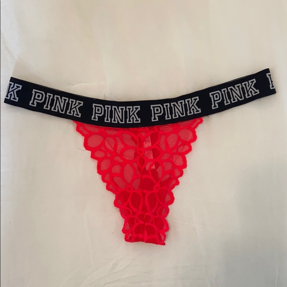 PINK lace thong